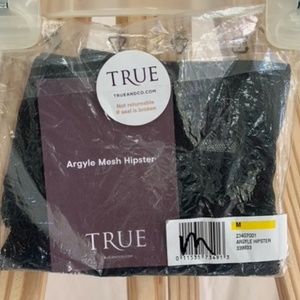 True & Co Lingerie Argyle Mesh Hipster